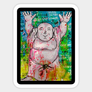 Buddha Dude Sticker